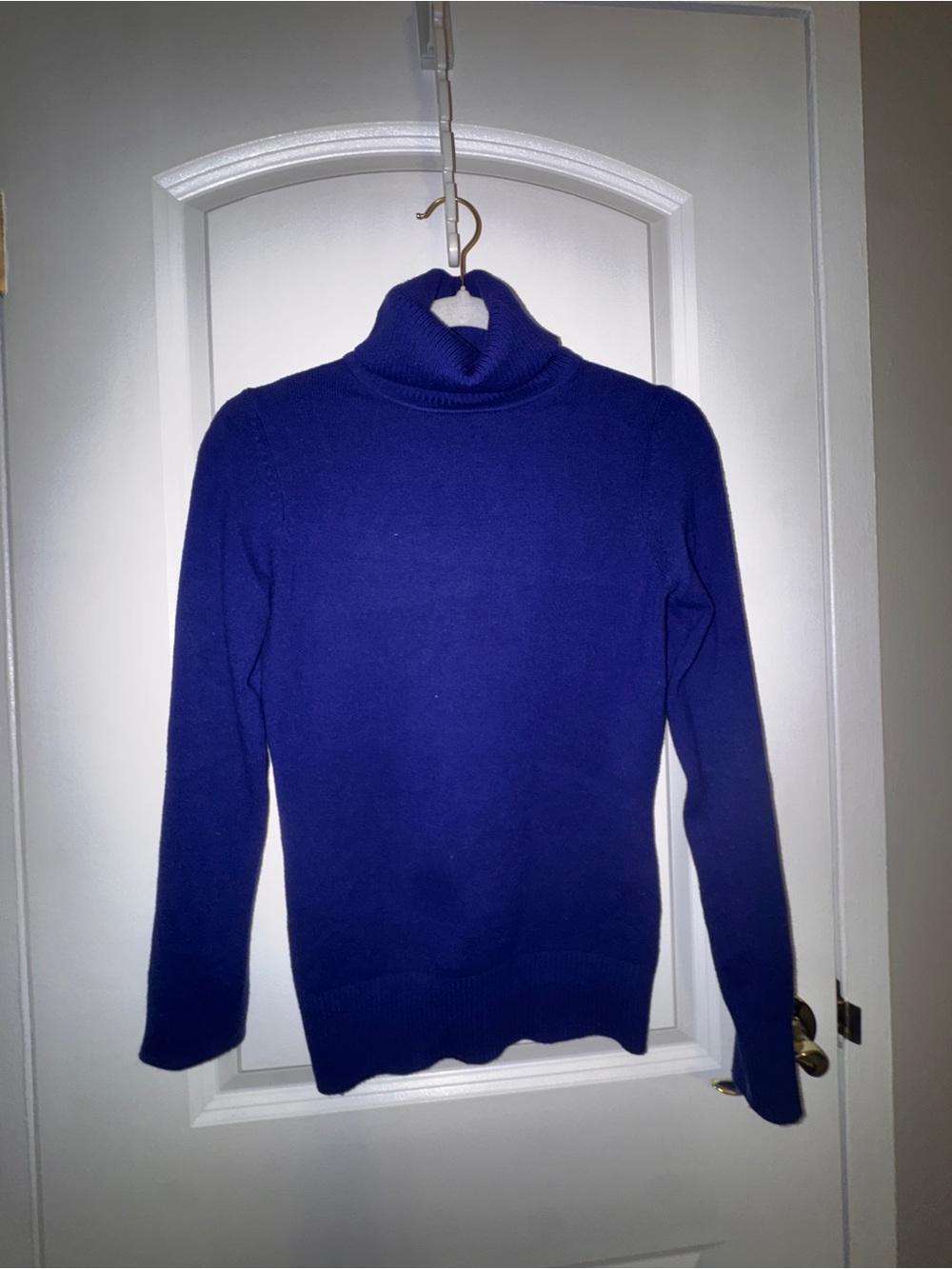 Classic Royal Blue Turtleneck Sweater